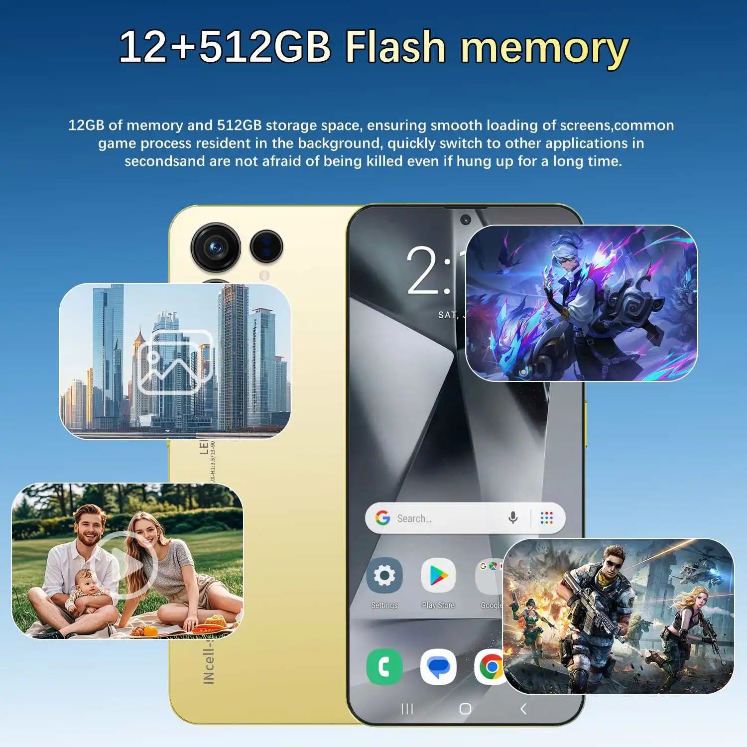 Smartphone SURGAZE XS24 Ultra 6,6" – 4G, Android, Double SIM, 48MP, 5000mAh – CLEVI Paris