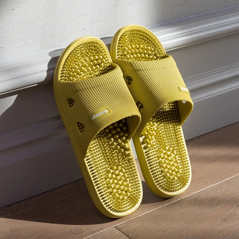 Chaussons Unisexe Antidérapants – Semelle Souple PVC, Confort Massage & Port Intérieur – CLEVI Paris