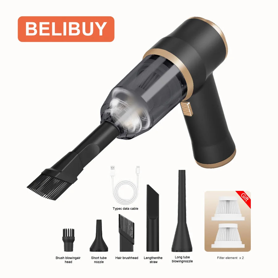 Aspirateur à main sans fil pour voiture – CLEVI Paris