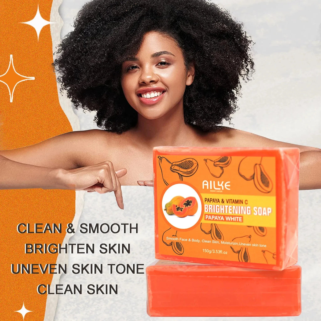 Gamme Collagène AILKE Éclaircissant & Anti-Taches | Sérum, Lotion, Crème & Savon Papaye – CLEVI Paris