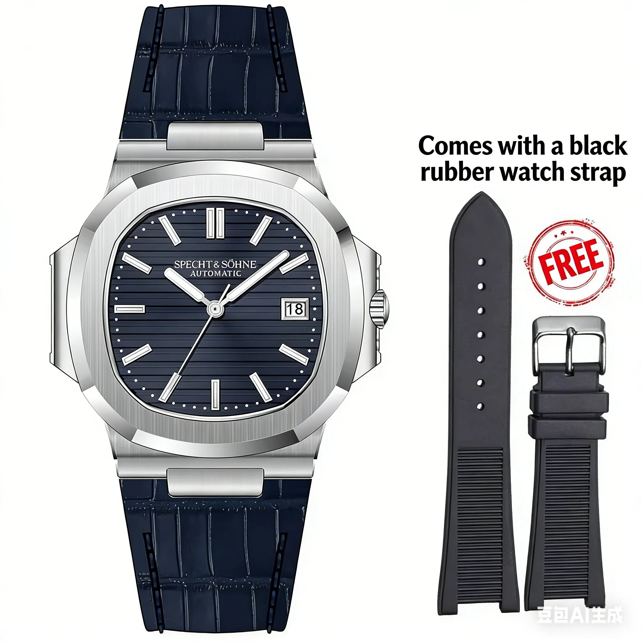 Montre Automatique Homme Specht & Söhne 40MM Acier Verre Saphir 50M – CLEVI Paris