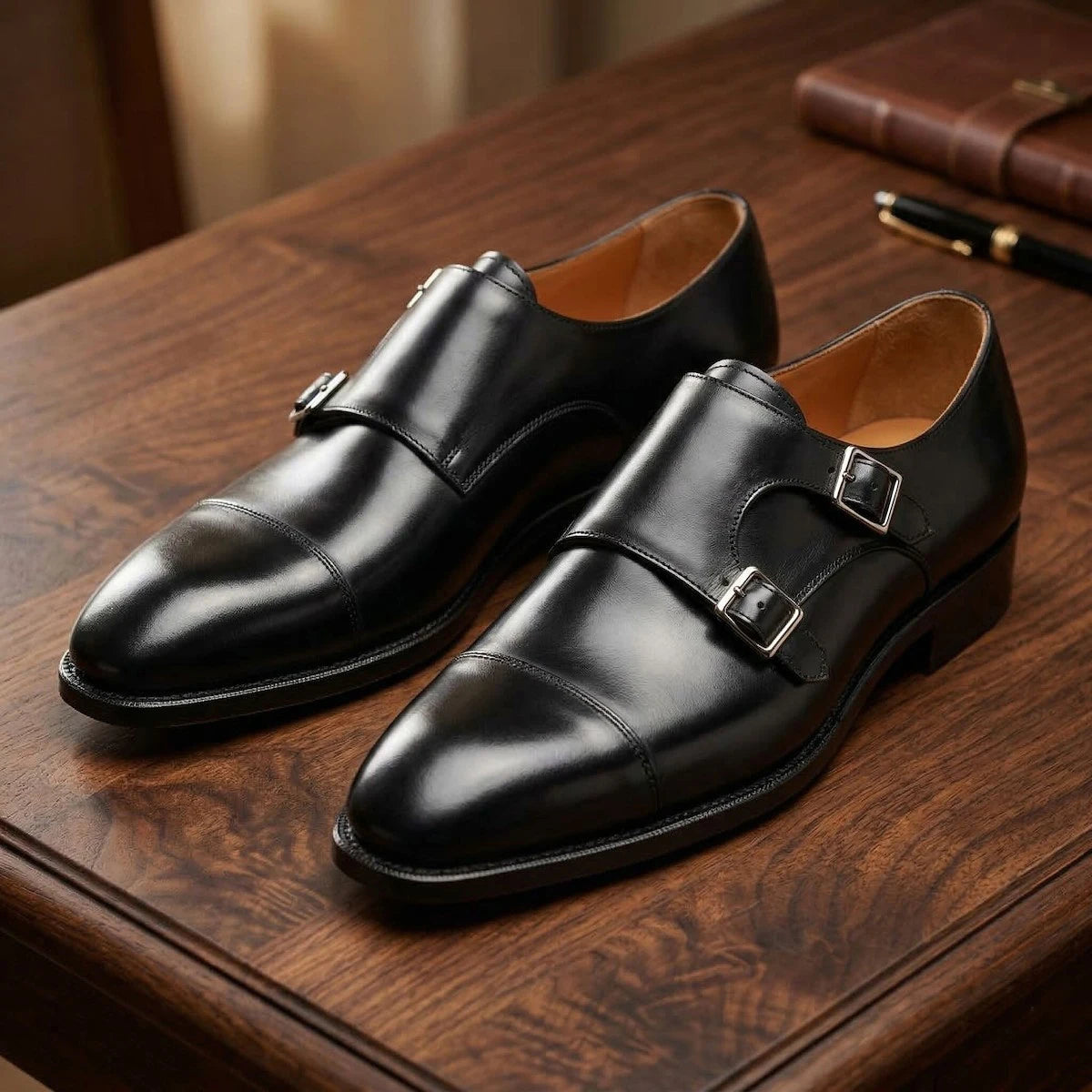 Oxfords Cuir Monk Strap Homme – CLEVI Paris