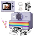 Appareil Photo Enfant P7 – Impression Thermique Instantanée, Écran 2.8", Objectif 180°, 1080P