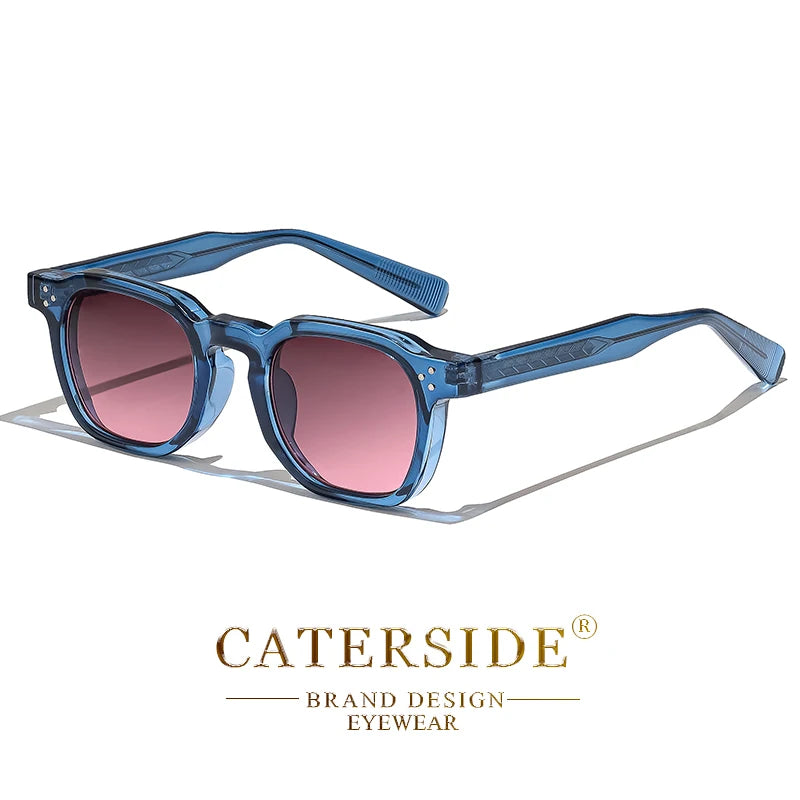 Lunettes de Soleil Style Punk Unisexe CATERSIDE – Monture Carrée Miroir UV400 – CLEVI Paris