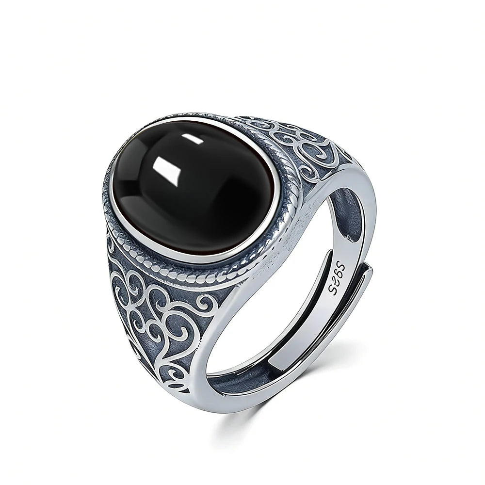 Bague Homme Œil de Tigre Argent 925 – CLEVI Paris