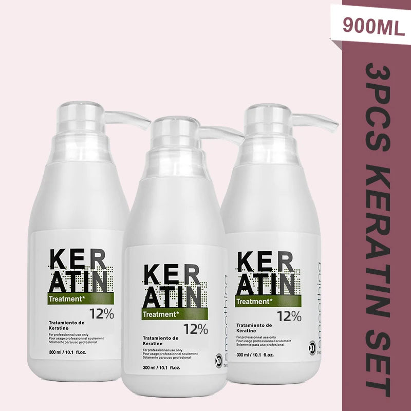 Gamme Kératine Brésilienne PURC 1000ml | Shampoing, Soin & Traitement | Lots 2 ou 3 Pièces – CLEVI Paris