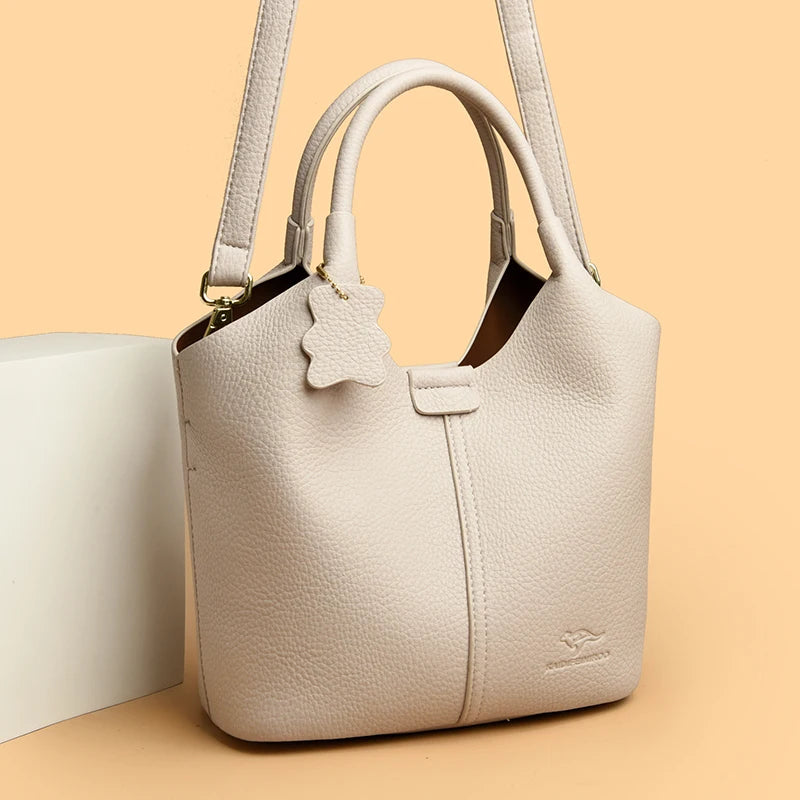 Sac à Main Femme Cuir PU Souple Grande Capacité 5 Poches – CLEVI Paris