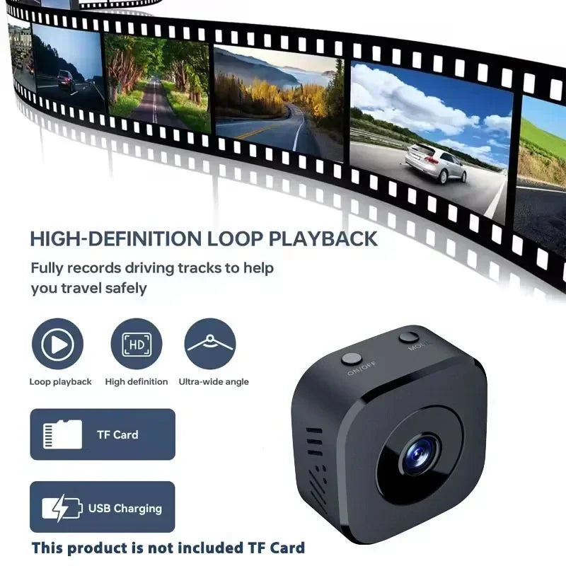 Mini Caméra Surveillance DIXSG 4K Wi-Fi Détection Mouvement Son Vision Nocturne Couleur IP65 SD 512Go – CLEVI Paris