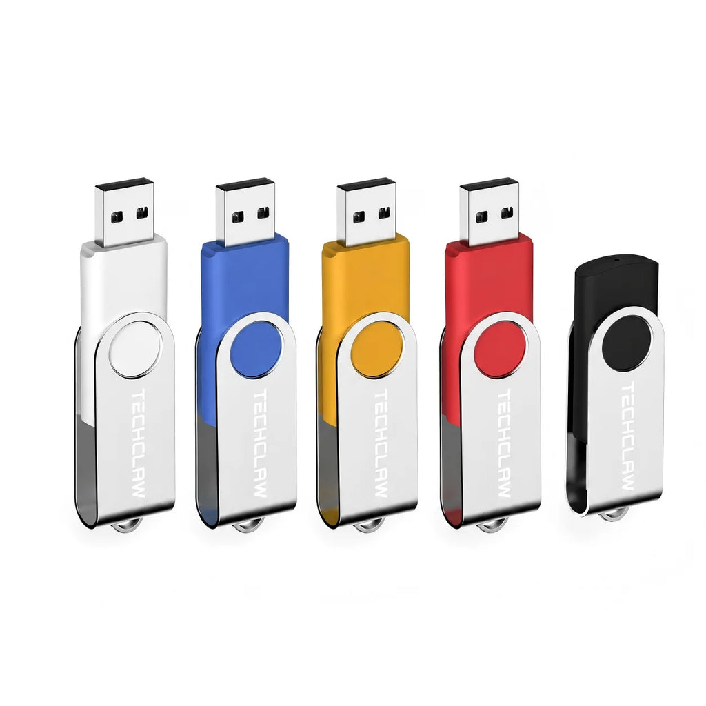 Clé USB 2.0 Rotative 4Go 8Go 16Go 32Go Lecture 10MB/s Bleu Noir Rouge – CLEVI Paris