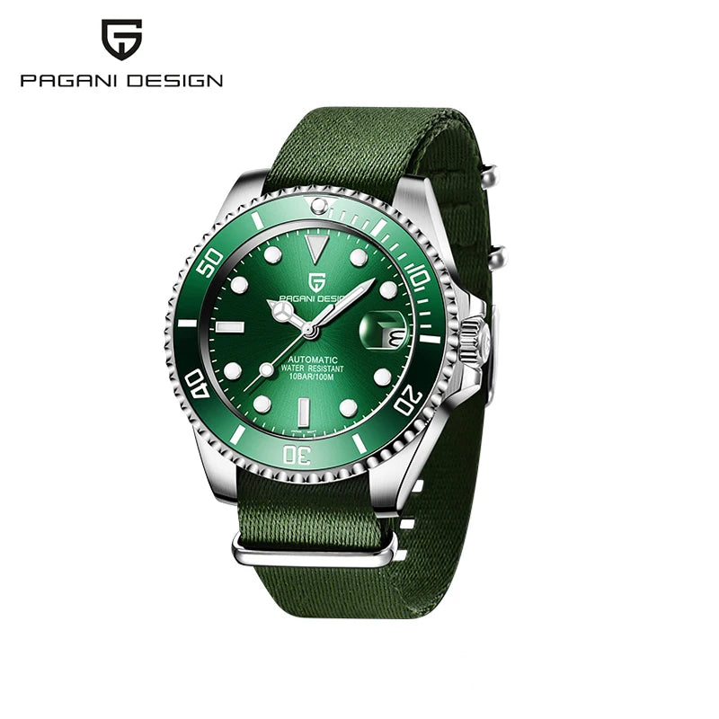 Montre Automatique Homme Pagani Design Diver Lunette Céramique Saphir MIYOTA 8215 100m – CLEVI Paris