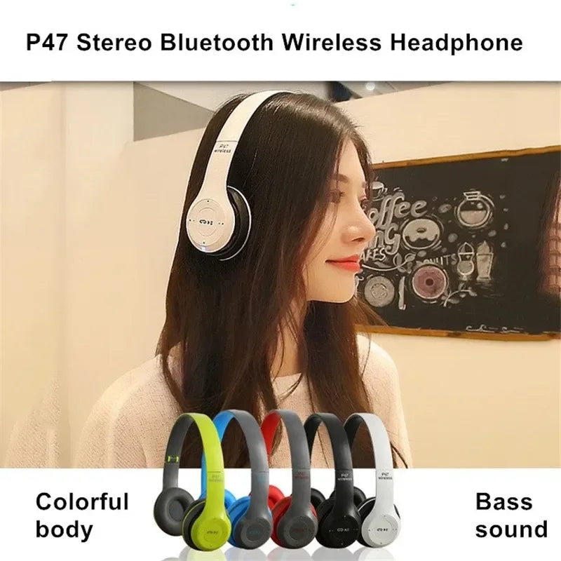 Casque Bluetooth Pliable VIKEFON P47 HiFi – CLEVI Paris