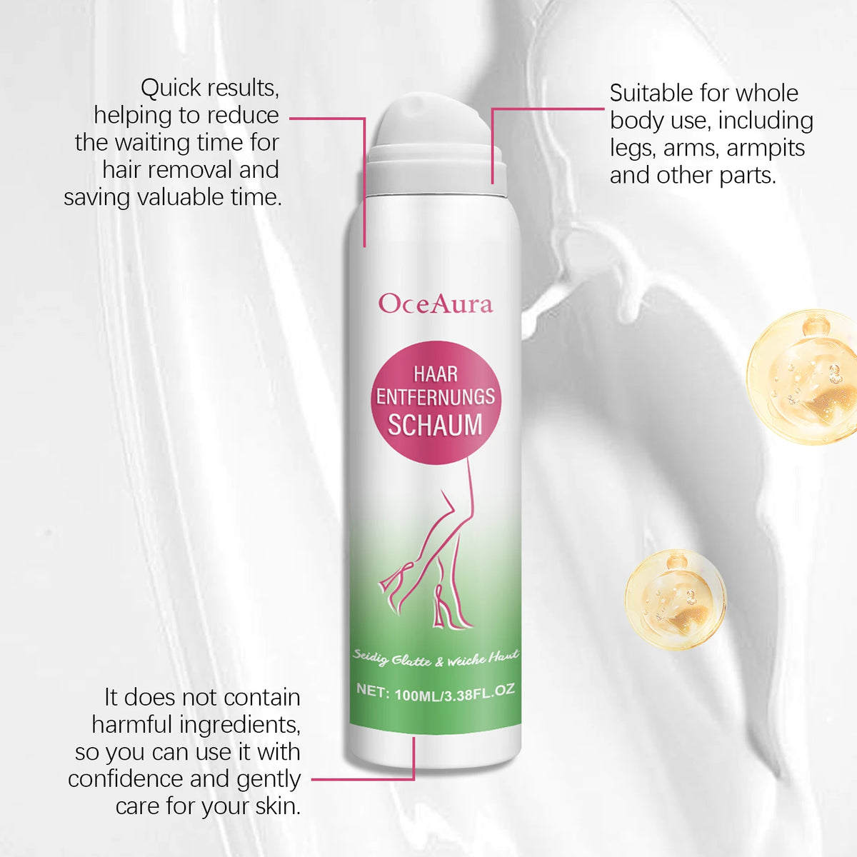 Spray dépilatoire corps 100 ml – CLEVI Paris