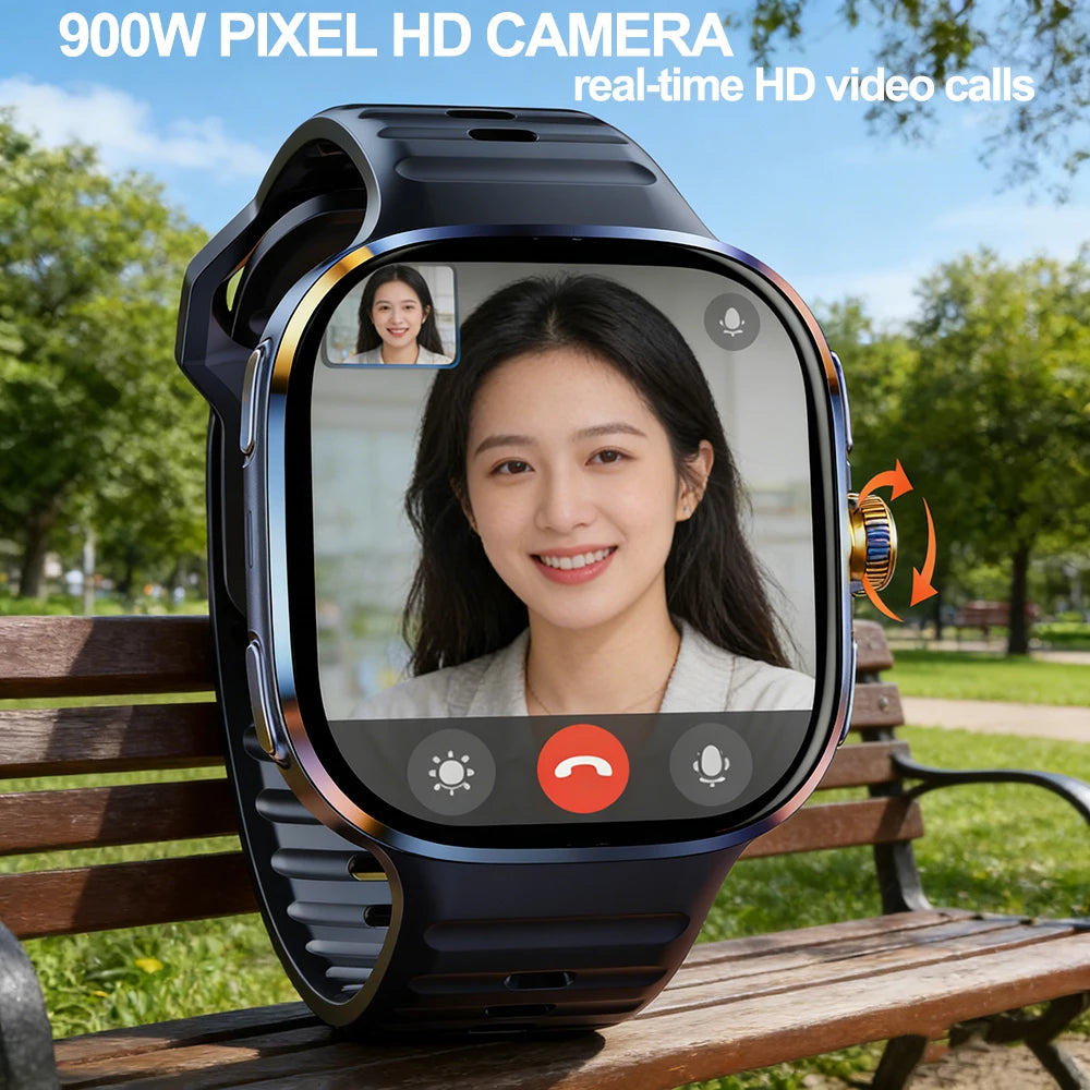 Montre 4G Android 10 AMOLED 720p GPS SIM 256Go – CLEVI Paris