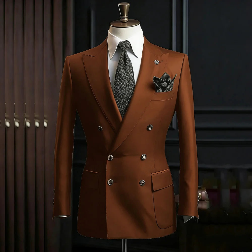 Costume homme 2 pièces à double boutonnage – CLEVI Paris