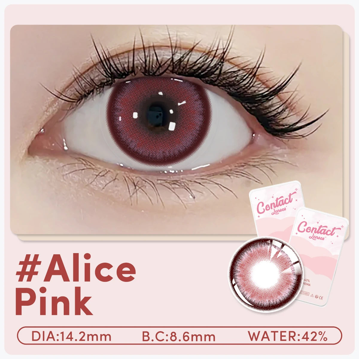 Lentilles de Contact Colorées UYAAI sans Correction – 14 Teintes, Port Annuel