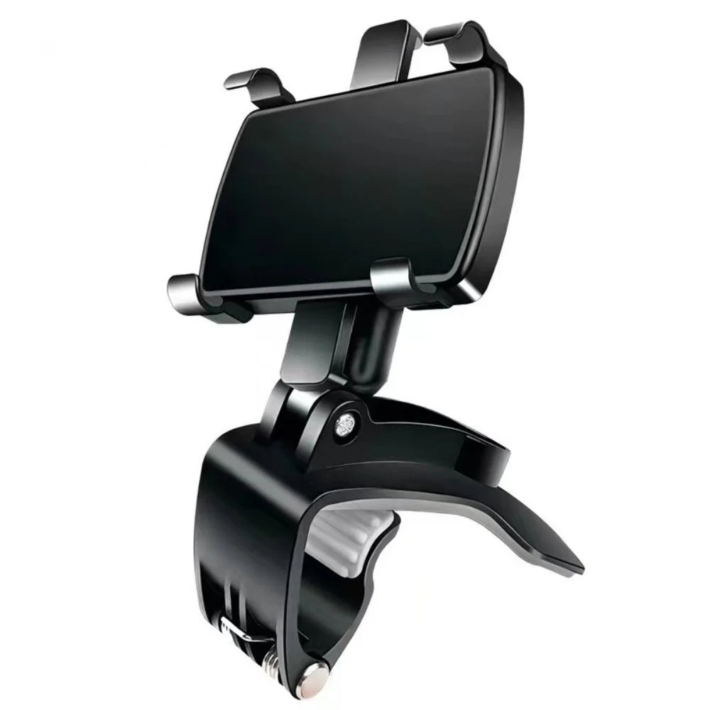 Support Téléphone Voiture | Clip Tableau de Bord, Rotation 360°, Plastique, Universel – CLEVI Paris