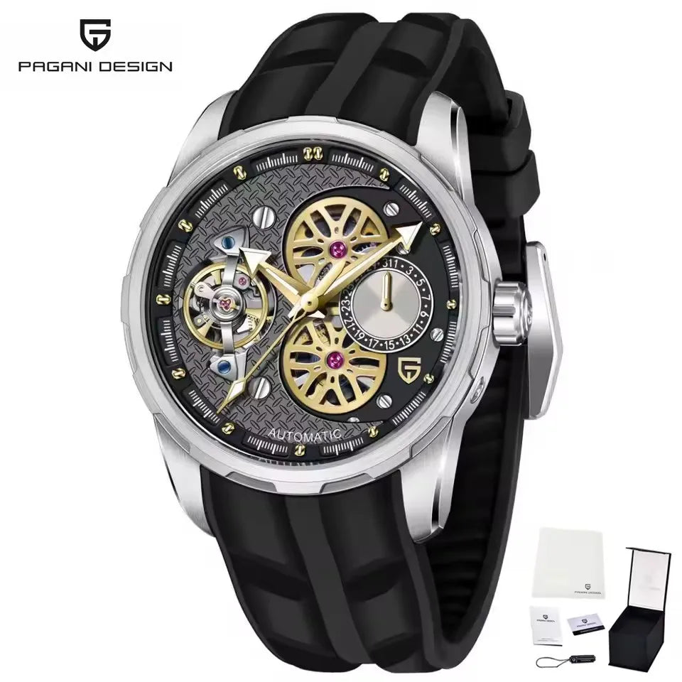 Montre Homme Automatique Squelette Tourbillon Business Pagani Design PD-YS022 – CLEVI Paris