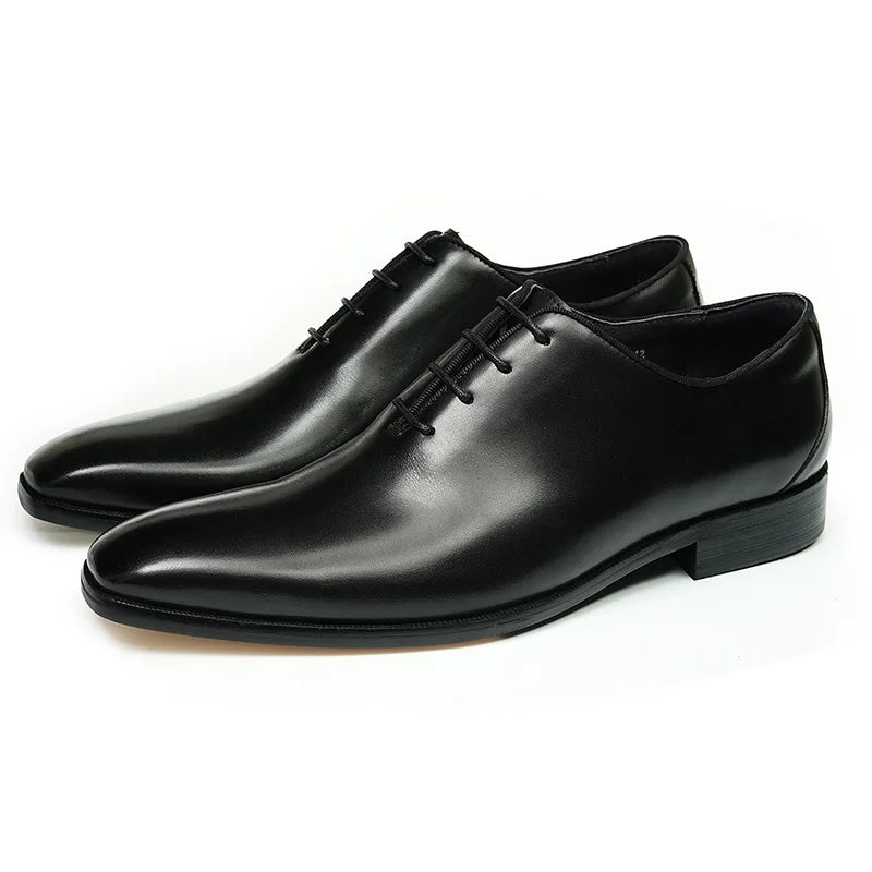 Oxford Whole Cut Homme Cuir de Vache Artisanal Respirant | Mariage & Formel EU 38-46