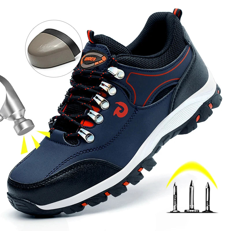 Chaussures Sécurité Homme Embout Acier Anti-Perforation Kevlar Légères | Chantier & Industrie EU 36-48