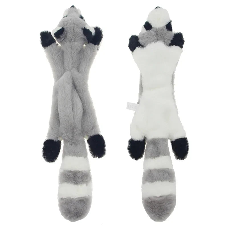 Jouet Chien 45cm – Peluche Animale Sans Rembourrage avec Squeakers – CLEVI Paris