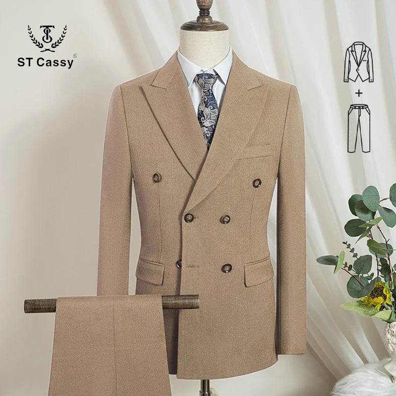 Costume homme élégant 2 pièces – CLEVI Paris