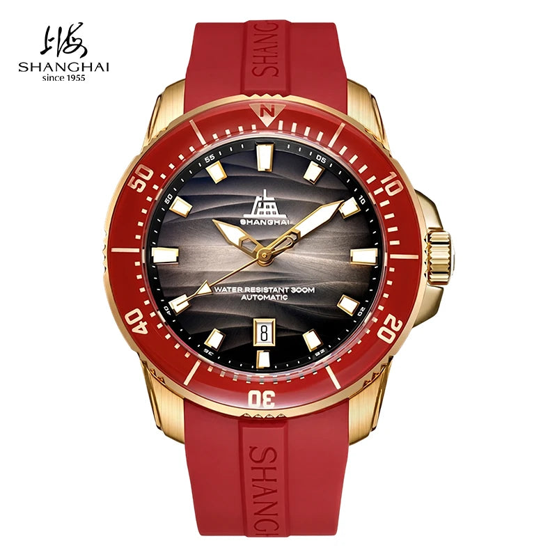 Shanghai Watch S7101 Montre Plongée Automatique Seagull ST21 Saphir 300m 43mm – CLEVI Paris