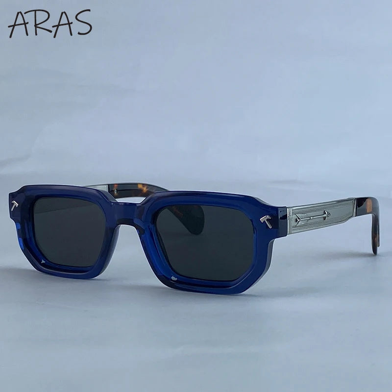 Lunettes de Soleil Carrées Polarisées Homme – Style Vintage Conduite UV400 – CLEVI Paris