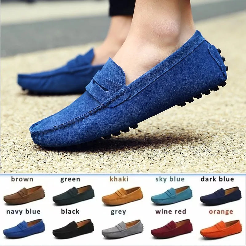 Mocassins Cuir Véritable Homme Slip-On Confort | 10 Coloris – CLEVI Paris