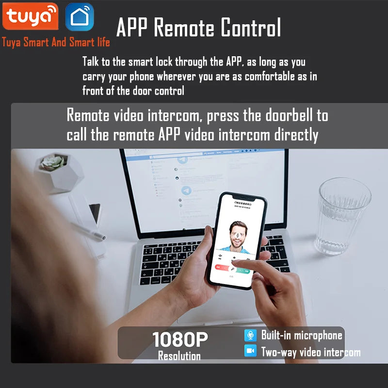 Serrure Connectée X6DL Extérieure IP66 Reconnaissance Faciale Caméra WiFi Tuya – CLEVI Paris