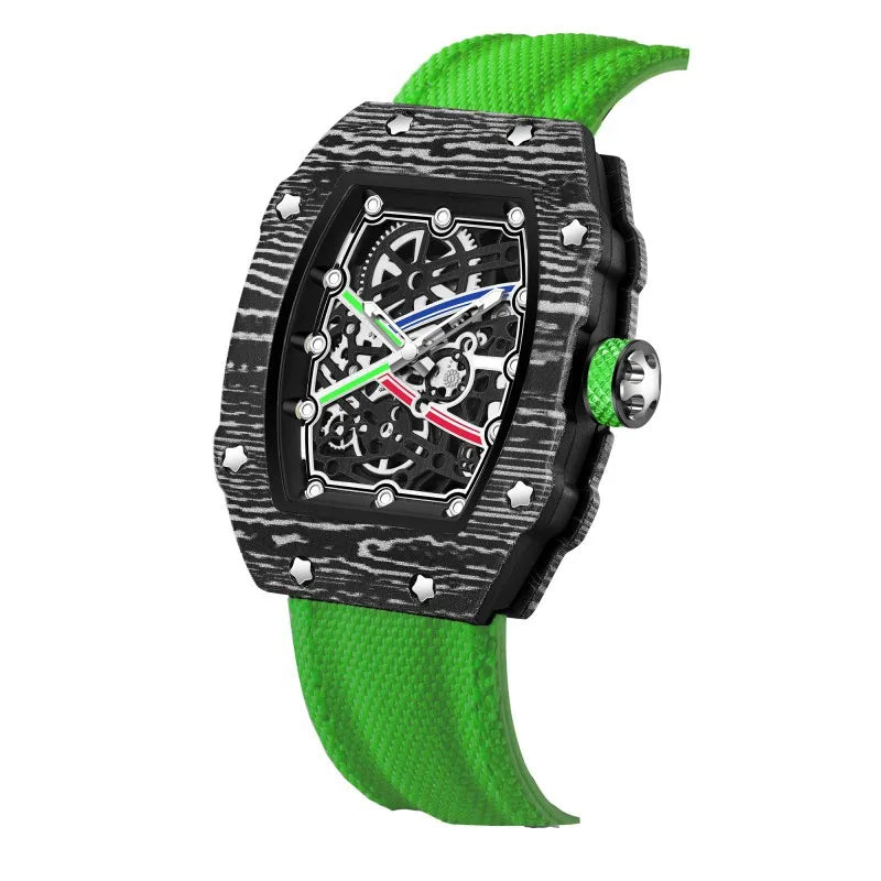 STARPERISH Montre Automatique Japonais Homme Tonneau Ultra-Fin Nylon Lumineux – CLEVI Paris