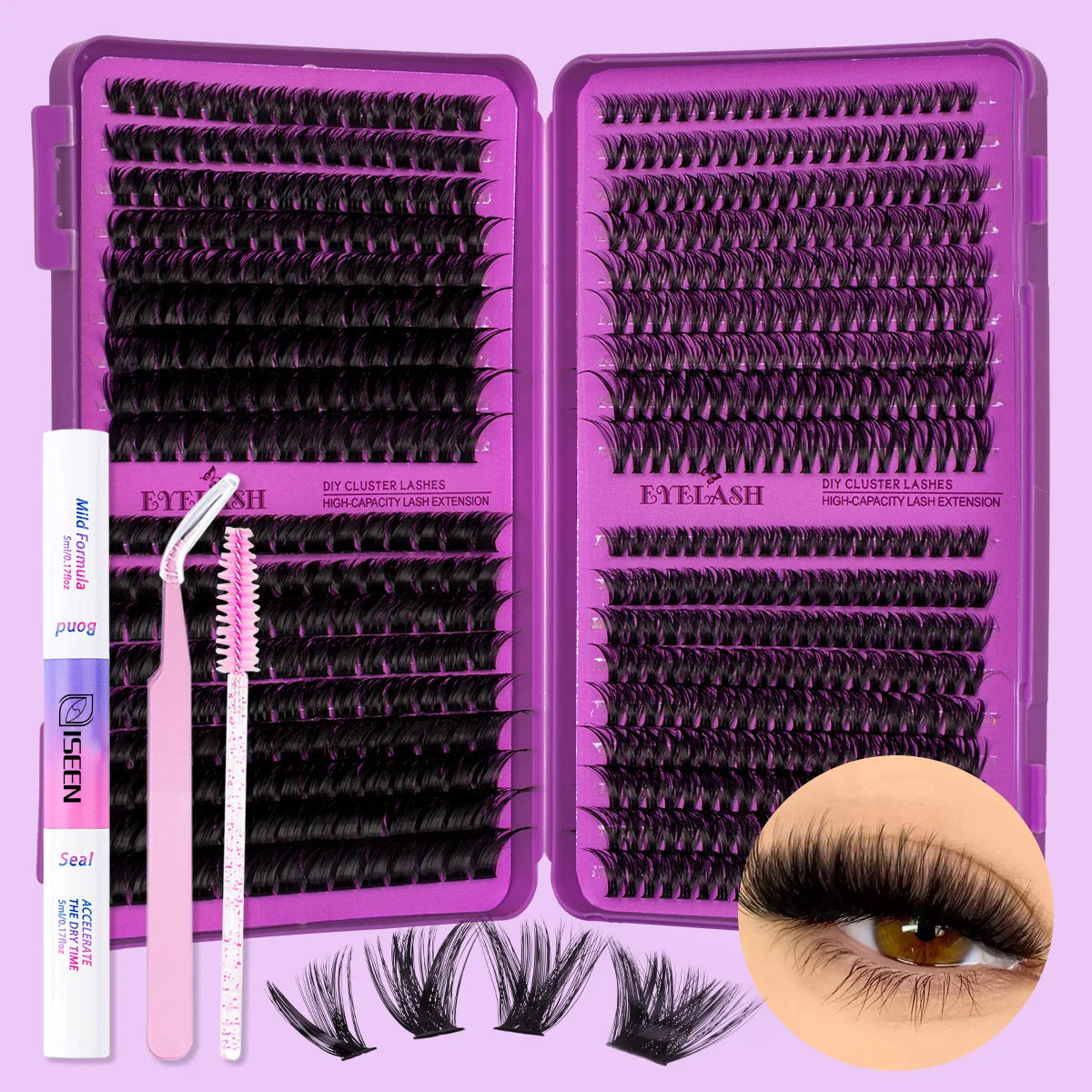 Kit de cils en grappes DIY ISEEN – CLEVI Paris