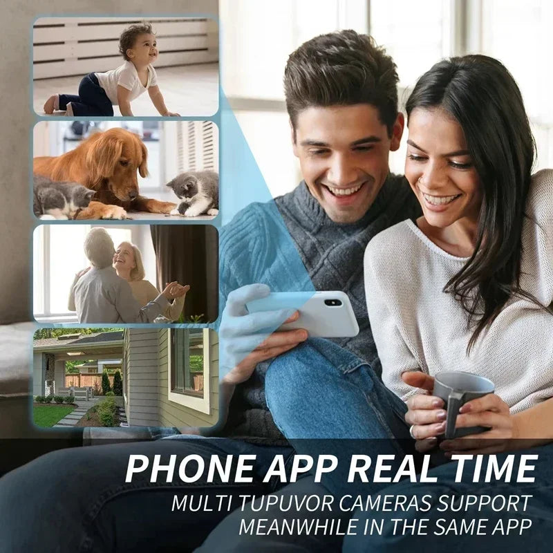 Mini Caméra WiFi 4K HD – Vision Nocturne, Enregistrement Audio/Vidéo, Surveillance Intérieur/Extérieur – CLEVI Paris