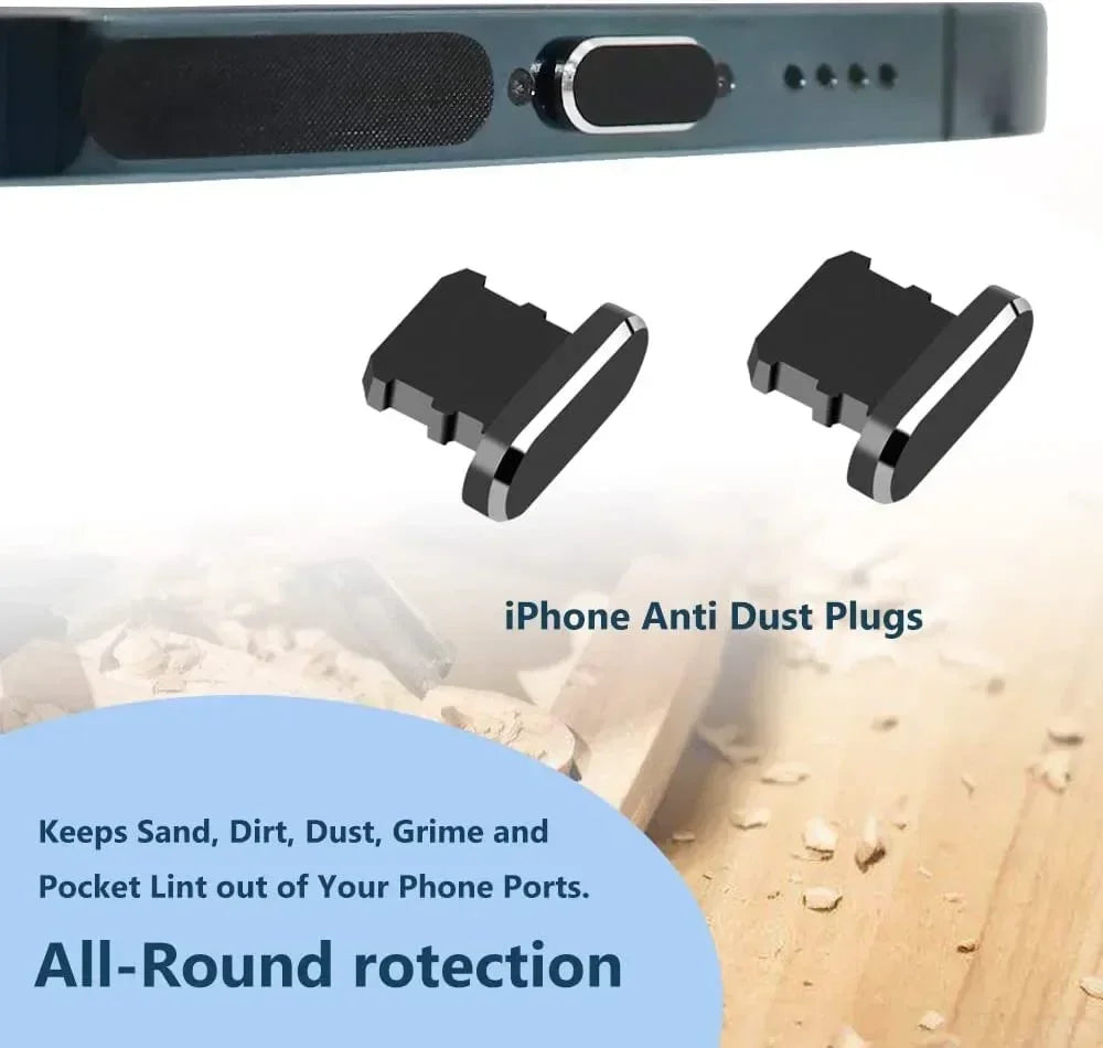 Cache Anti-Poussière & Kit Nettoyage Port de Charge Smartphone | iPhone & USB-C, Lot au Choix – CLEVI Paris