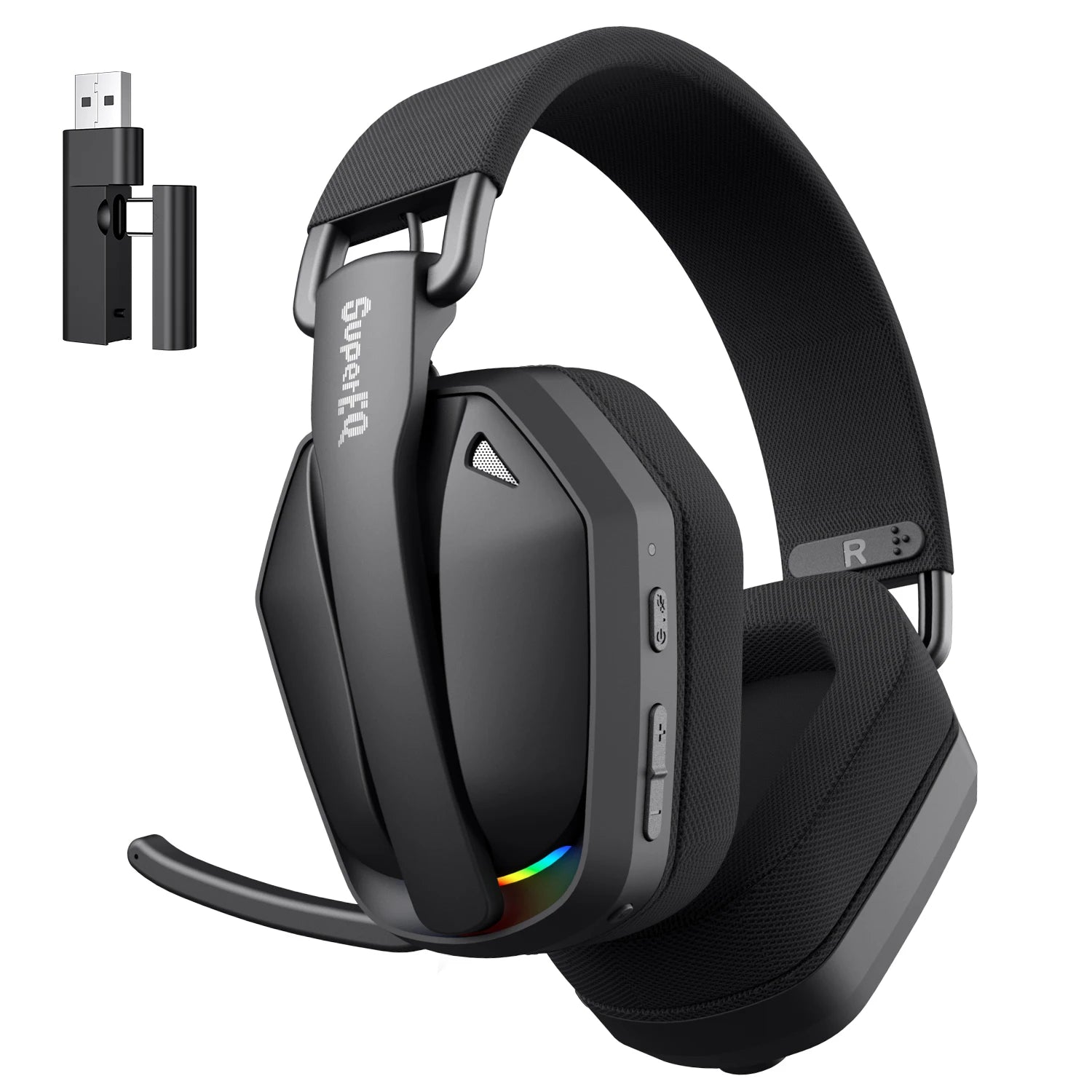 Casque Gaming SuperEQ G19BT Tri-Mode 2.4G BT 5.4 RGB 35h 50mm Micro 100° PS5 PC – CLEVI Paris