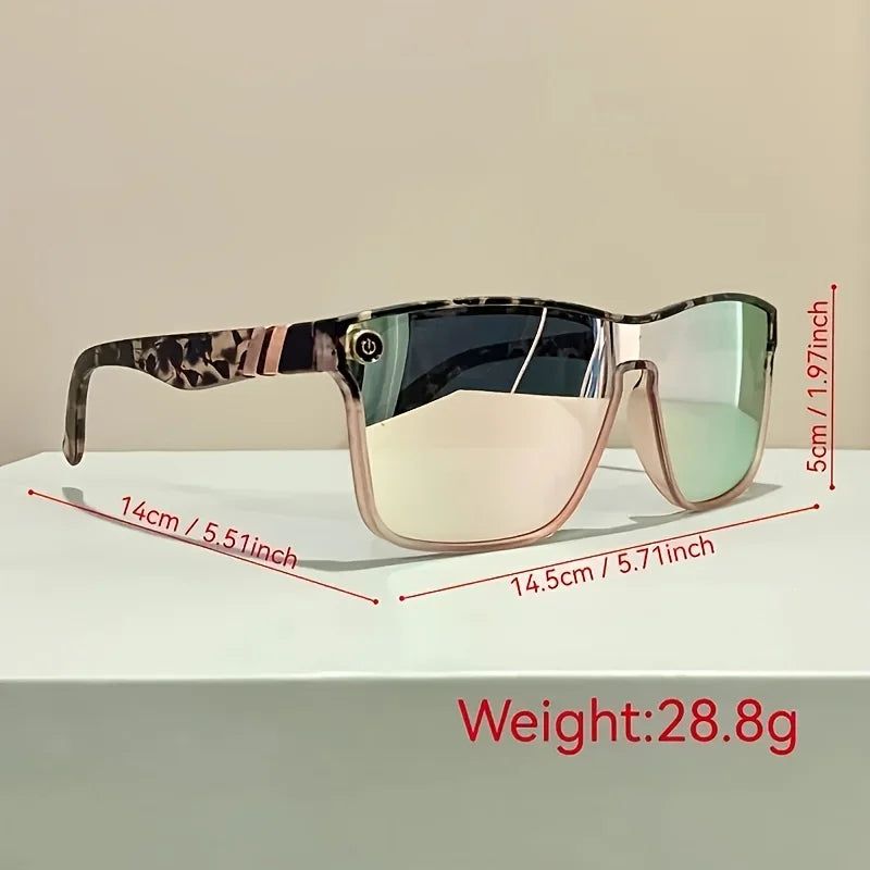 Lunettes de Soleil ZUIDID QS808b Imprimé Léopard UV400 Unisexe – CLEVI Paris