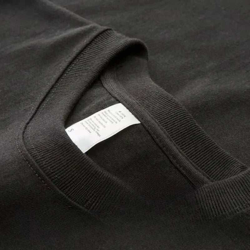 T-Shirt Unisexe Coton Lourd 400g Col Rond Manches Courtes Coupe Ample Été – CLEVI Paris