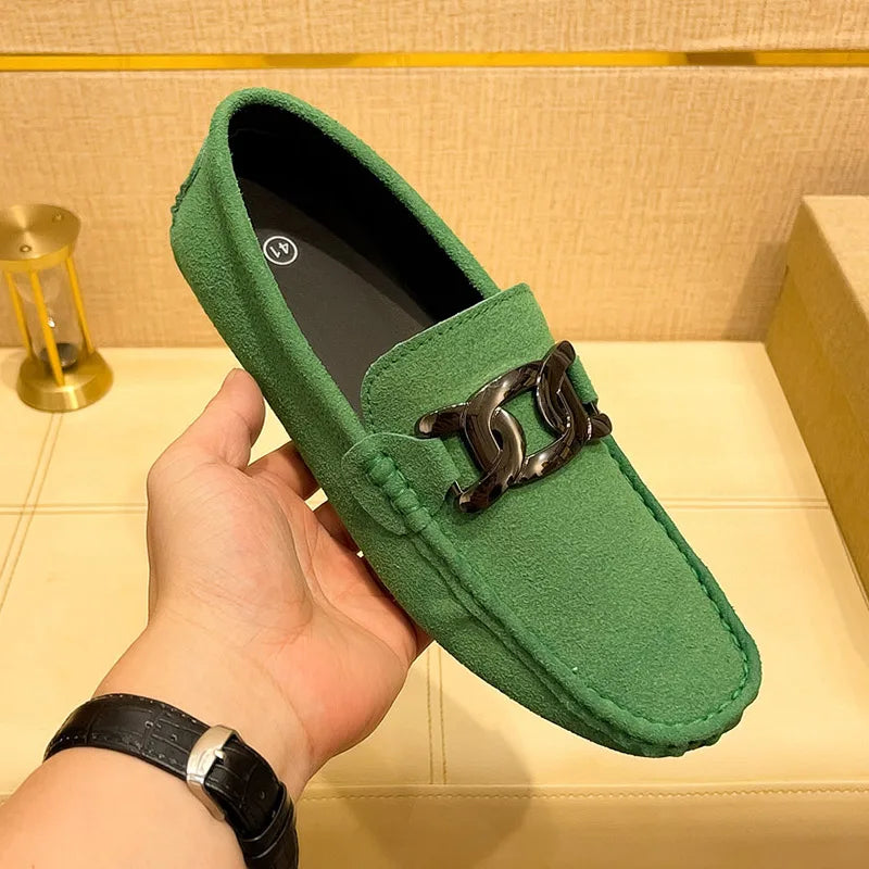 Loafers Homme Suède Grande Taille Slip-On – CLEVI Paris