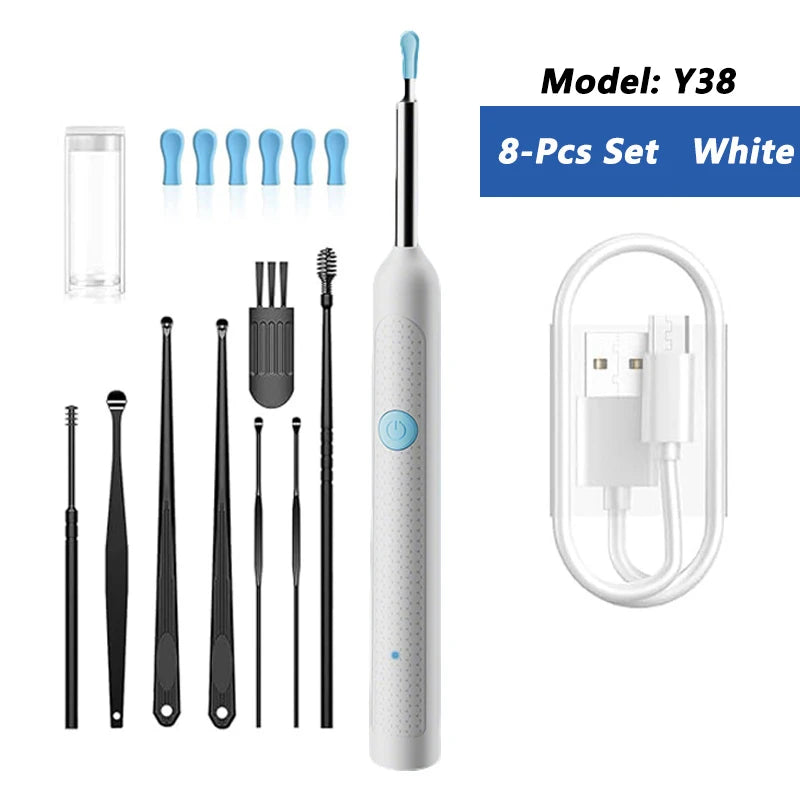 Otoscope Connecté WiFi avec Caméra HD 1080P Nettoyeur Auriculaire Visuel — CLEVI Paris