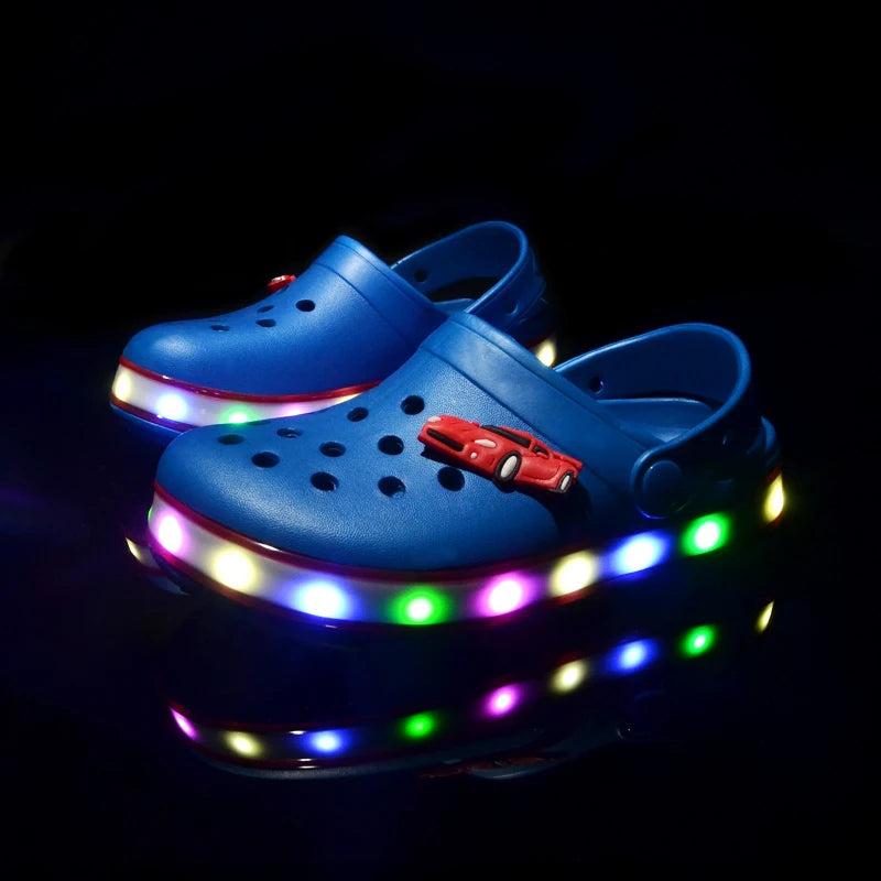Sandales Enfant LED Lumineuses Été Garçon Fille – CLEVI Paris