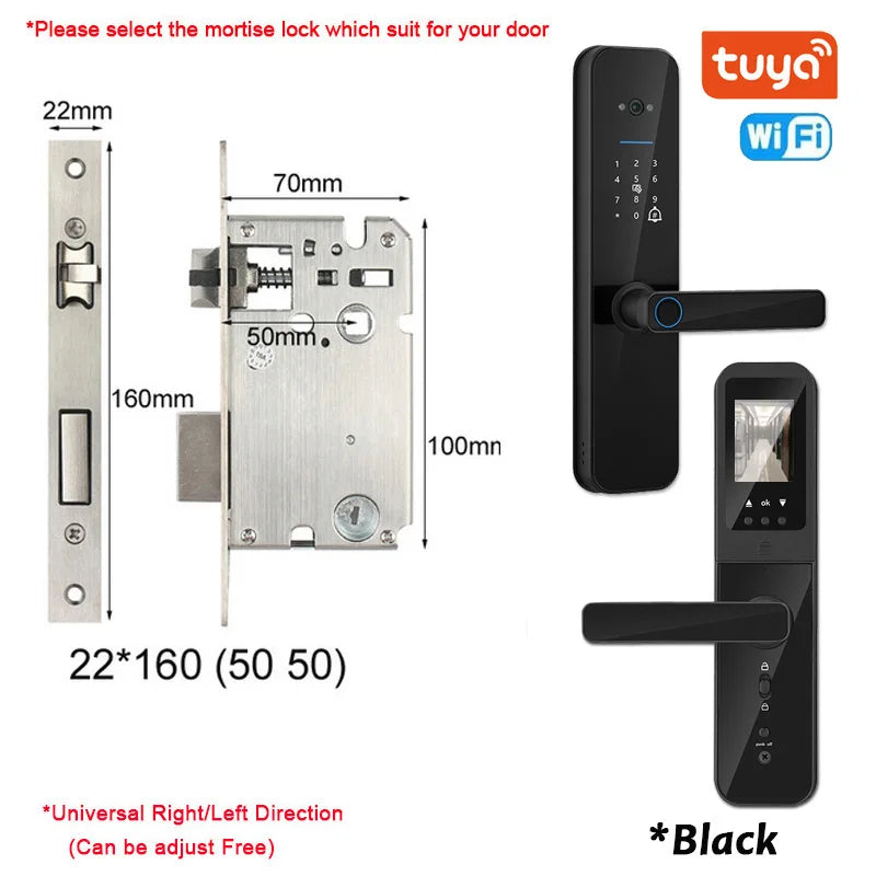 Serrure Connectée XSDTS F8 Judas HD Caméra Intercom WiFi Tuya – CLEVI Paris