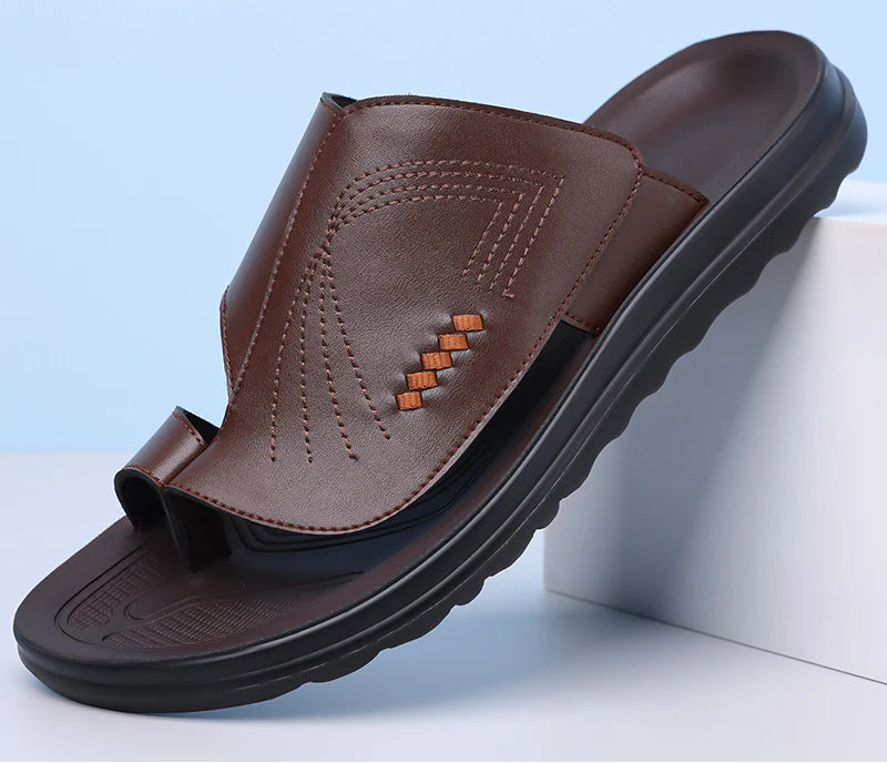 Sandales Homme Été – Semelle Épaisse Douce, Antidérapantes, Style Street | Marron, Blanc ou Noir