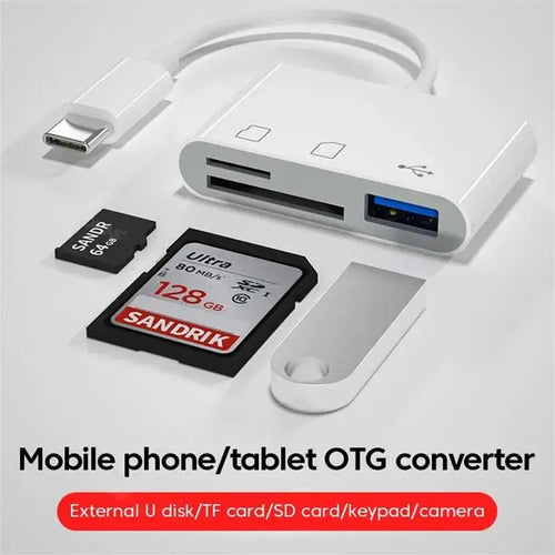 Adaptateur USB-C 3-en-1 SD/TF OTG Samsung MacBook – CLEVI Paris