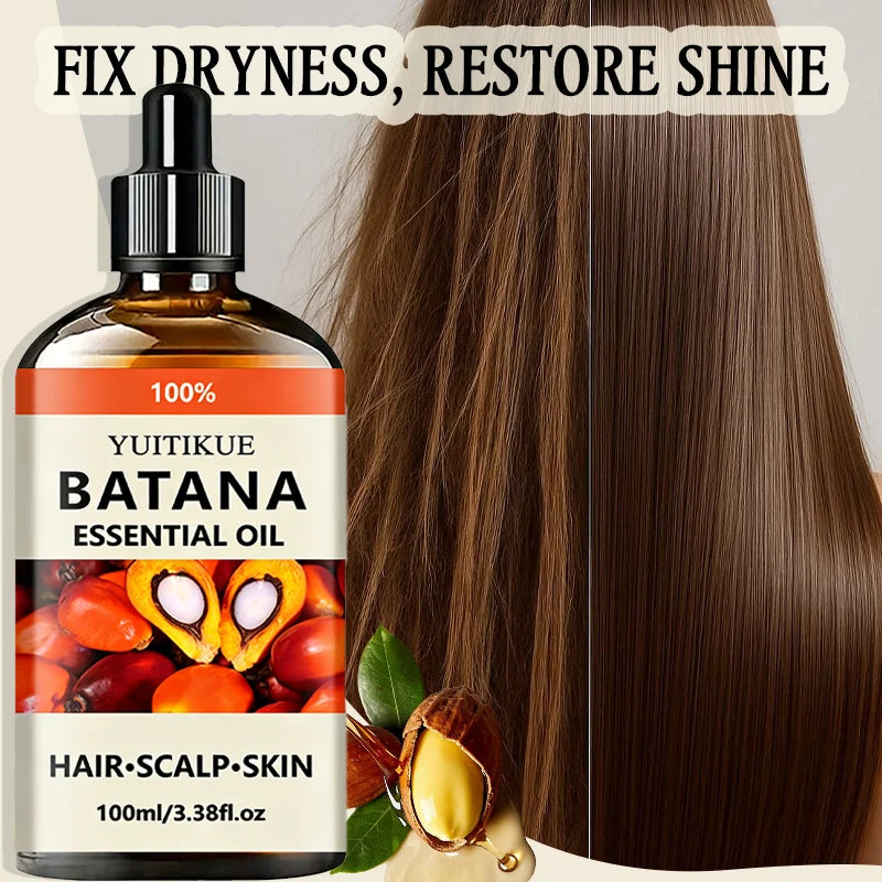 Huile Essentielle de Batana Pure 100% YUITIKUE – Croissance Capillaire, Soin Cuir Chevelu & Hydratation Peau 100ml