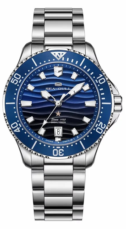 Montre Sea-Gull 816.32.1218 Ocean Series Diver Automatique Saphir 300M 41mm – CLEVI Paris