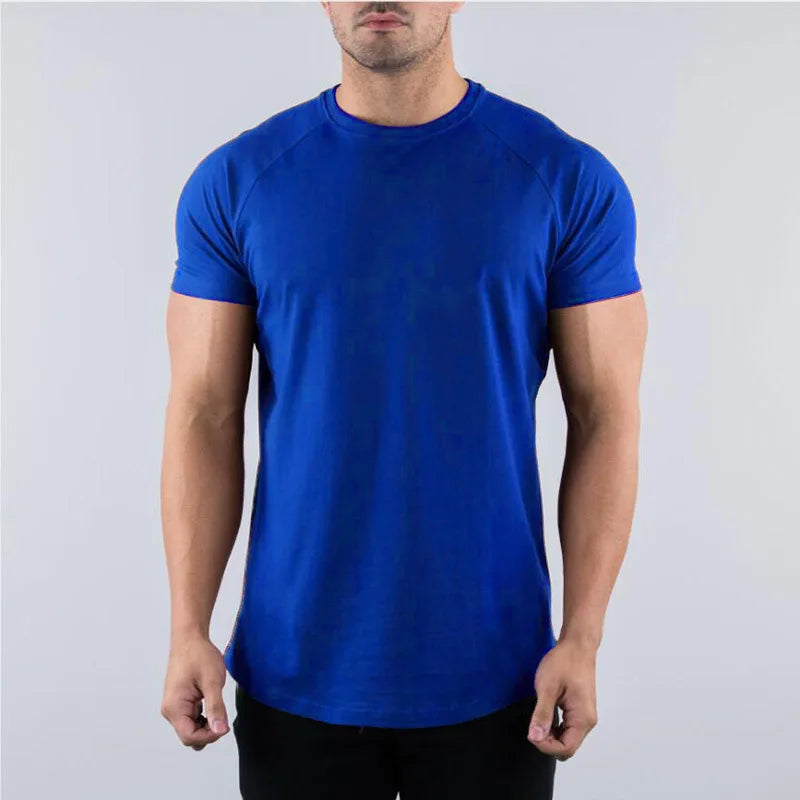 T-Shirt Sport Homme – Coton Respirant, Coupe Slim, Manches Courtes
