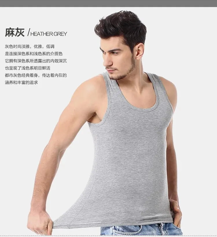 Débardeur Coton Homme Col Rond — Lot de 1, 3 ou 5 — CLEVI Paris