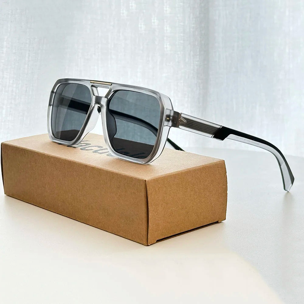 Lunettes de Soleil Carrées Vintage UV400 Outdoor Unisexe – CLEVI Paris