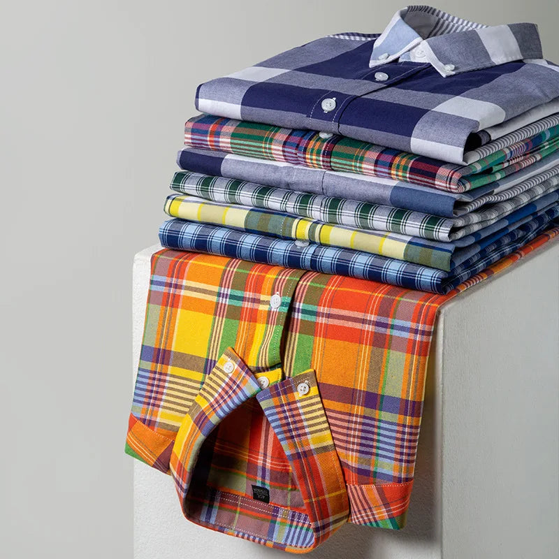 Chemise Oxford Homme Casual Manches Longues – CLEVI Paris