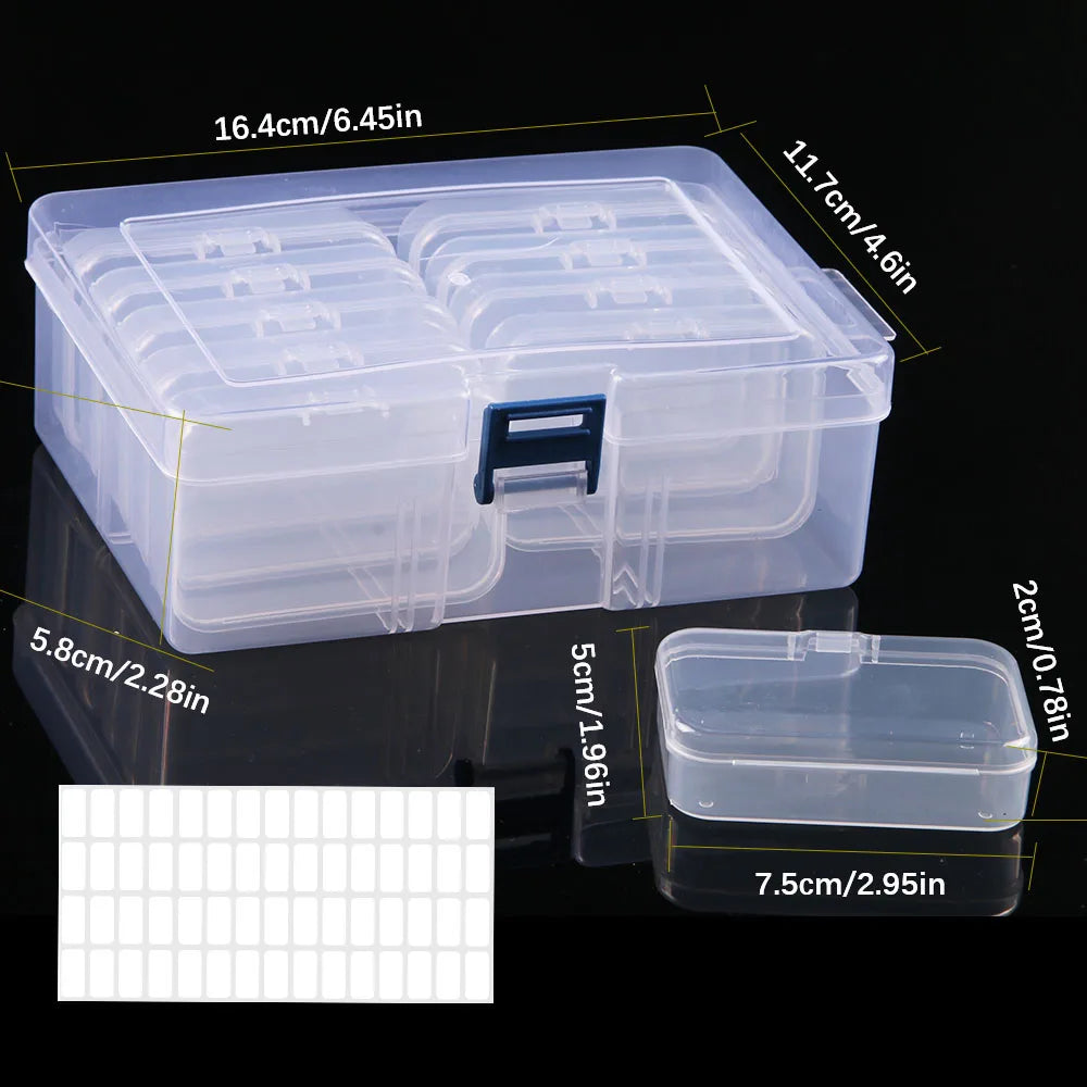 Boîte de Rangement Plastique Multi-Cases | Diamond Painting, Nail Art, Bijoux & Strass – CLEVI Paris