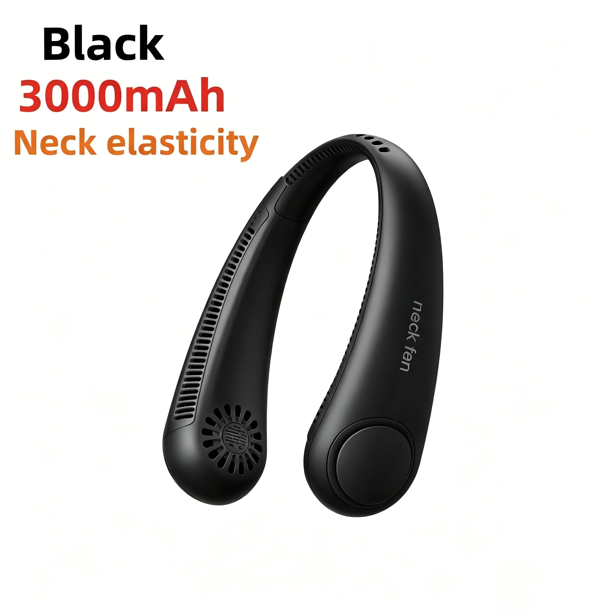 Ventilateur Tour de Cou Sans Lames 8000mAh 100 Vitesses LED USB Rechargeable – CLEVI Paris